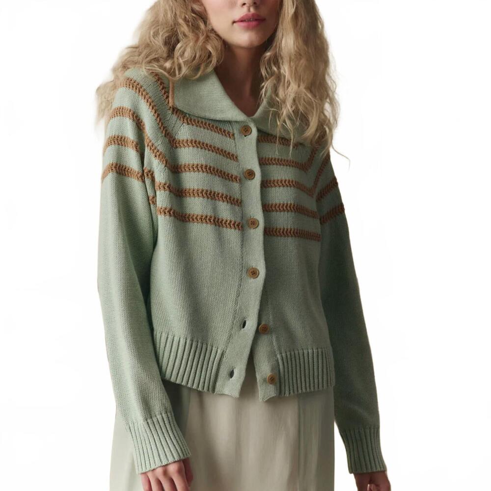 NEW THE GREAT. scholar cardigan in mist the great